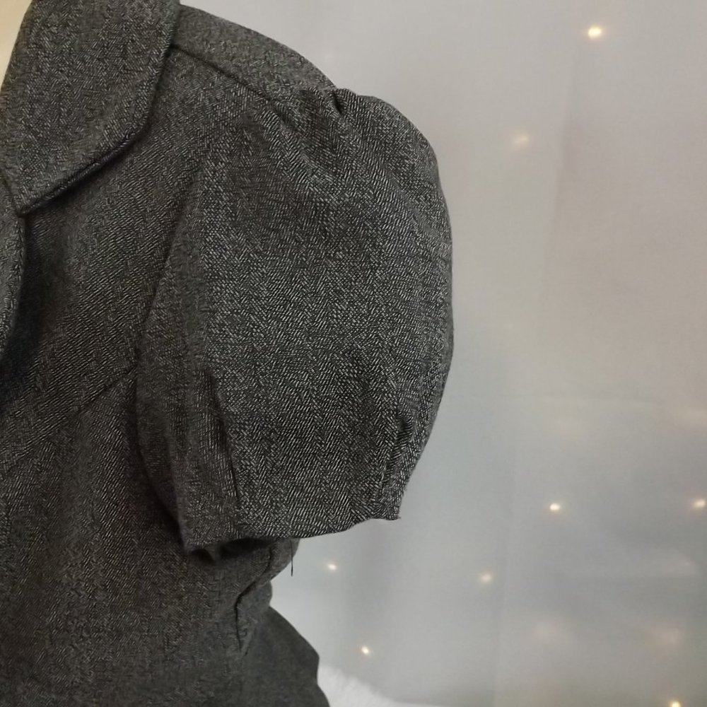 IZ Byer Black and White Tweed Fitted Blazer, Size M - Picture 8 of 13